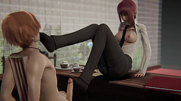 Makima和Denji在未经过滤的3D SFM Hentai游戏中的激情邂逅